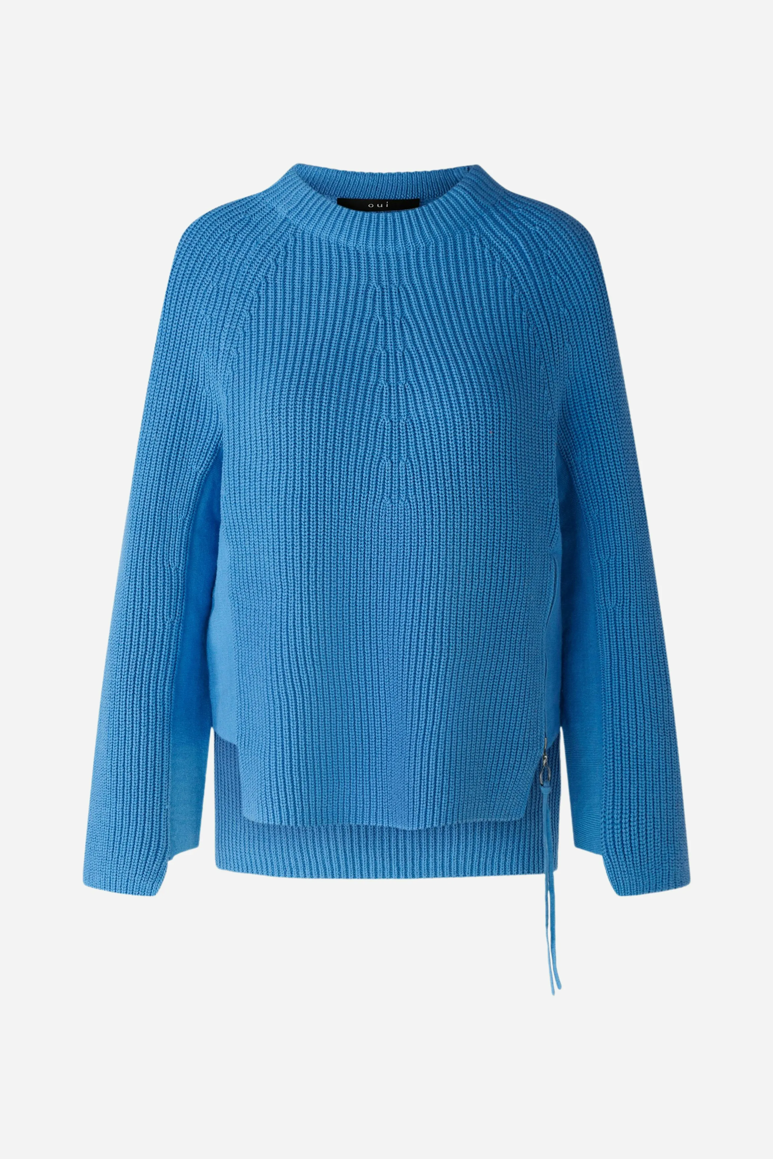 RUBI Pullover mit Reißverschluss, in reiner Baumwolle